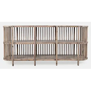 Rhapsody Mid-Century Modern 72\" Open Storage Sideboard Cabinet