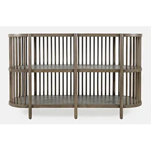 Rhapsody Mid-Century Modern 54\" Open Storage Accent Cabinet