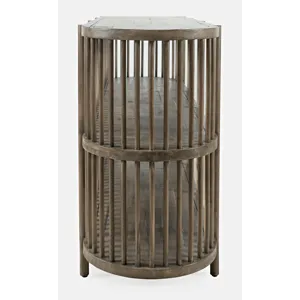 Rhapsody Mid-Century Modern 54\" Open Storage Accent Cabinet