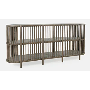 Rhapsody Mid-Century Modern 72\" Open Storage Sideboard Cabinet