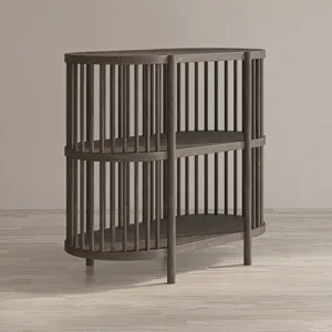 Rhapsody Mid-Century Modern 36\" Open Storage Console Bookcase