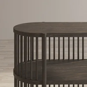 Rhapsody Mid-Century Modern 36\" Open Storage Console Bookcase