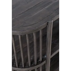 Rhapsody Mid-Century Modern 36\" Open Storage Console Bookcase