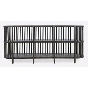 Rhapsody Mid-Century Modern 72\" Open Storage Sideboard Cabinet