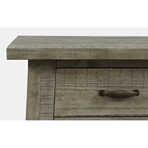 Telluride Rustic Farmhouse Solid Wood End Table With Storage