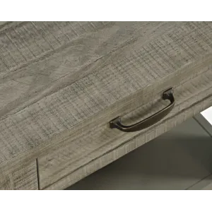 Telluride Rustic Farmhouse Solid Wood End Table With Storage