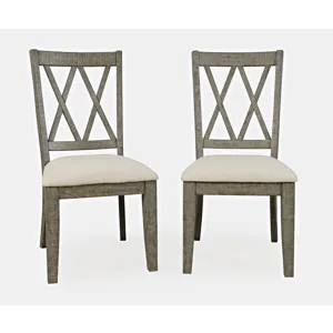 Telluride Rustic Farmhouse Solid Wood Dining Chair(Set Of 2)