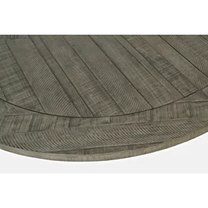 Telluride Contemporary Rustic Farmhouse Solid Wood Round To Oval Counter Height Dining Table