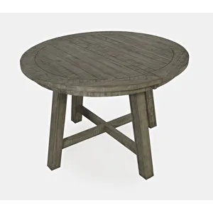 Telluride Contemporary Rustic Farmhouse Solid Wood Round To Oval Counter Height Dining Table