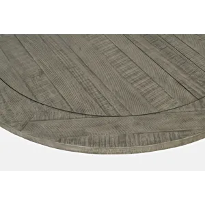 Telluride Contemporary Rustic Farmhouse Solid Wood Round To Oval Dining Table