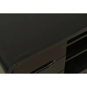 Marlowe Mid-Century Modern 24\" Curved End Table With Storage Drawers