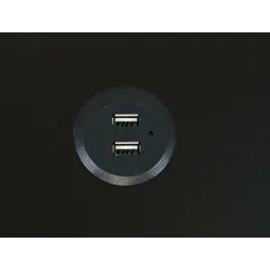 Marlowe Mid-Century Modern USB Charging Curved Chairside End Table With Storage Drawers