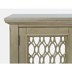 Isabella 38\" Luxury Mirrored Accent Storage Cabinet