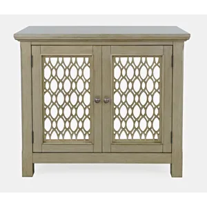 Isabella 38\" Luxury Mirrored Accent Storage Cabinet