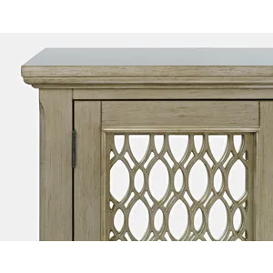 Isabella 54\" Luxury Mirrored Accent Storage Cabinet