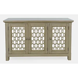 Isabella 54\" Luxury Mirrored Accent Storage Cabinet