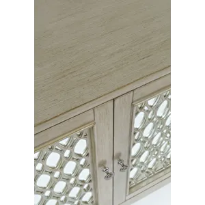 Isabella 69\" Luxury Mirrored Sideboard Storage Cabinet