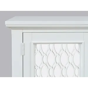 Isabella 38\" Luxury Mirrored Accent Storage Cabinet