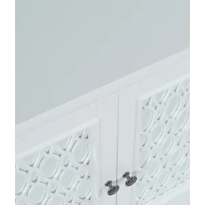 Isabella 38\" Luxury Mirrored Accent Storage Cabinet