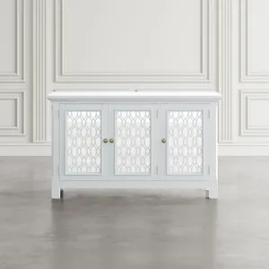 Isabella 54\" Luxury Mirrored Accent Storage Cabinet