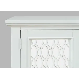 Isabella 54\" Luxury Mirrored Accent Storage Cabinet