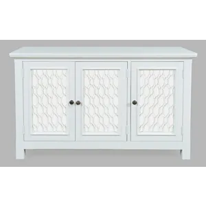 Isabella 54\" Luxury Mirrored Accent Storage Cabinet