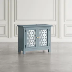 Isabella 38\" Luxury Mirrored Accent Storage Cabinet