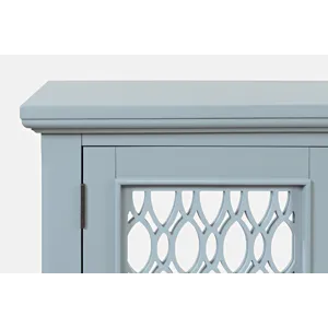 Isabella 54\" Luxury Mirrored Accent Storage Cabinet