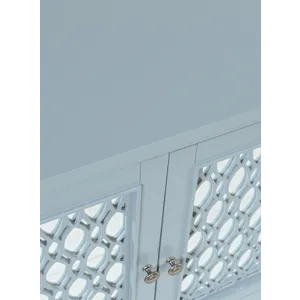 Isabella 54\" Luxury Mirrored Accent Storage Cabinet