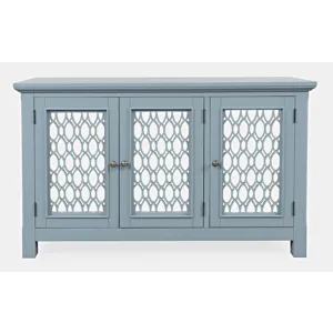 Isabella 54\" Luxury Mirrored Accent Storage Cabinet