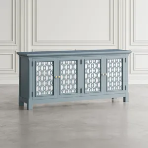 Isabella 69\" Luxury Mirrored Sideboard Storage Cabinet