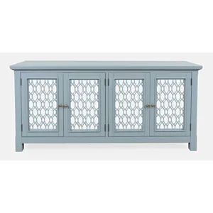 Isabella 69\" Luxury Mirrored Sideboard Storage Cabinet