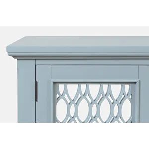 Isabella 86\" Luxury Mirrored Sideboard Storage Cabinet