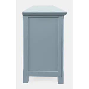 Isabella 86\" Luxury Mirrored Sideboard Storage Cabinet