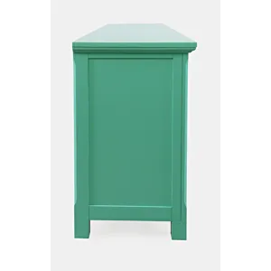 Isabella 86\" Luxury Mirrored Sideboard Storage Cabinet