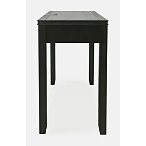 Gramercy Mid-Century Modern Chevron Three Drawer USB Charging Desk