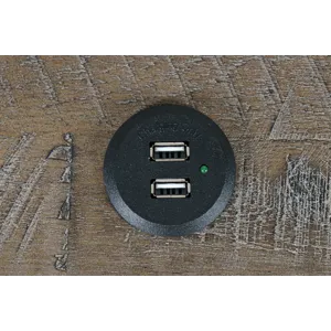 East Hampton Modern Coastal 25\" Distressed Solid Wood Nightstand With USB Charging