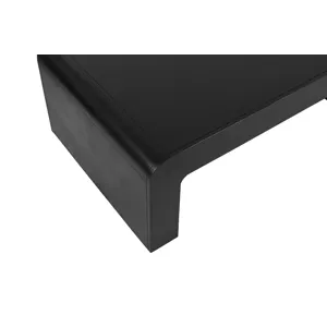 Brooklyn 50\" Mid-Century Modern Solid Wood Waterfall Curved Coffee Table