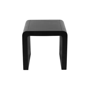 Brooklyn Mid-Century Modern Solid Wood Square Waterfall Curved End Table