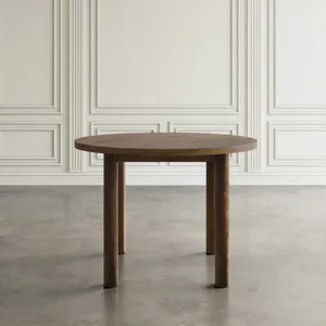 Bodhi 42\" Round Rustic Solid Wood Dining Table