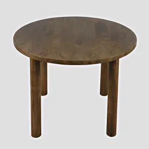 Bodhi 42\" Round Rustic Solid Wood Dining Table