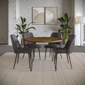 Brennan 42\" Round Modern Contemporary Solid Wood Dining Table