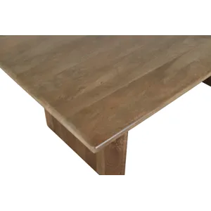 Burke 76\" Rustic Modern Solid Wood Dining Table