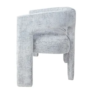 Gwen Modern Luxury Jacquard Fabric Upholstered Sculpture Bench