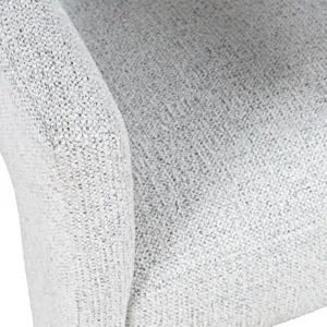 Hayden Modern Upholstered Three Leg Sculpture Dining Armchair With Performance Fabric