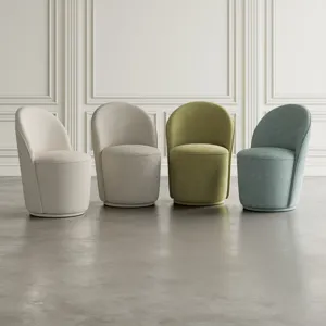 Landon Mid-Century Modern Upholstered Swivel Dining Chair(Set Of 2)