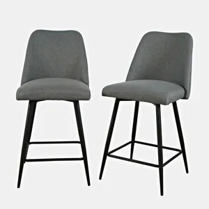 Macey Contemporary Modern Upholstered Counter Barstool(Set Of 2)
