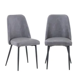 Maddox Mid-Century Modern Faux Leather Upholstered Dining Chair(Set Of 2)