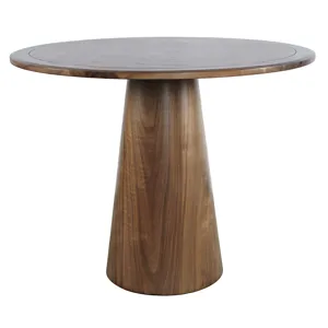 Nash Mid-Century Modern 45\" Round Pedestal Counter Height Dining Table