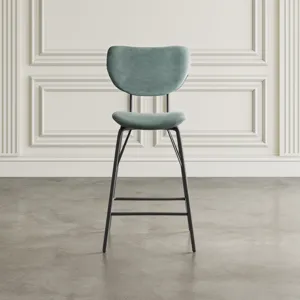 Owen Contemporary Modern Faux Leather Split-Back Upholstered Counter Height Barstool(Set Of 2)